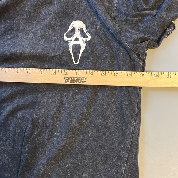 Black Graphic Ghost Face Tee with White Mask Design New York M - Picture 4 of 5